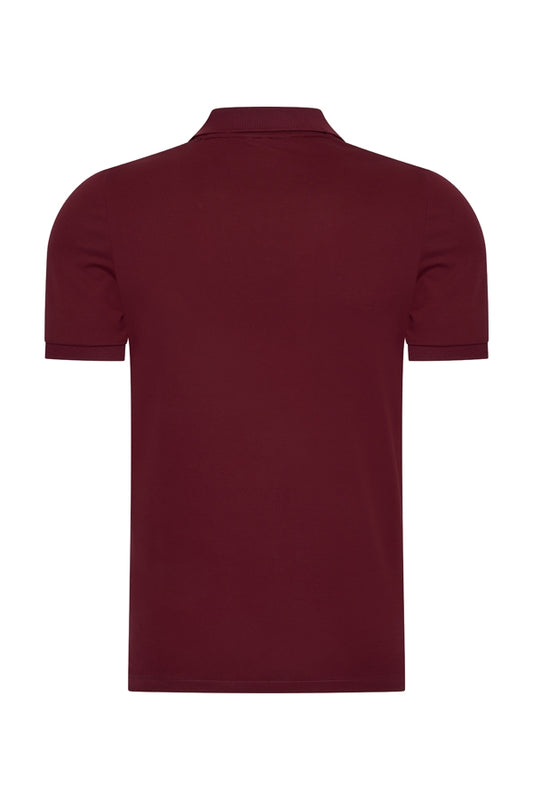 Men Polo Cotton | Burgundy
