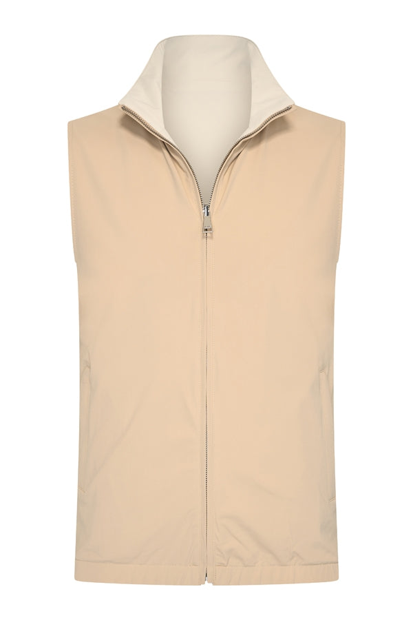 Men Gilet Reversible | Beige | Kit