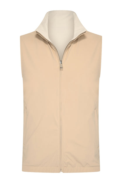 Men Gilet Reversible | Beige | Kit
