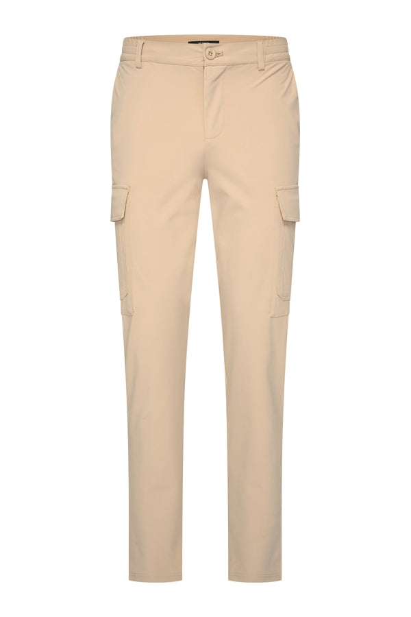 Men Trousers Straight Cargo | Beige