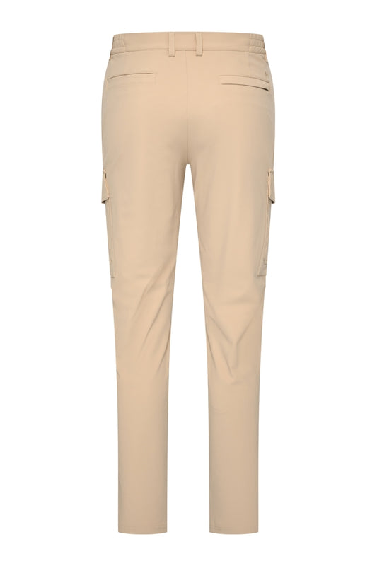 Men Trousers Straight Cargo | Beige