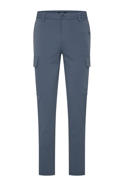 Men Trousers Straight Cargo | Cloud Blue