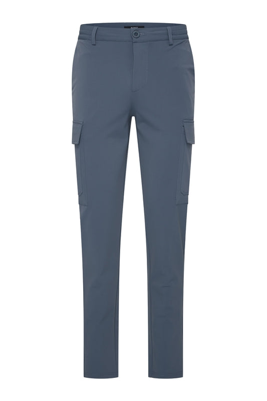 Men Trousers Straight Cargo | Cloud Blue