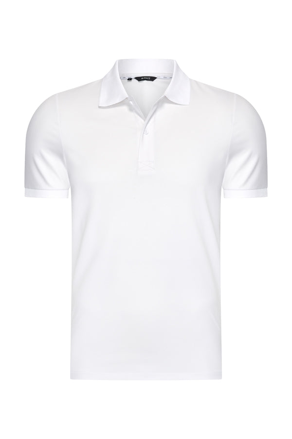 Men Polo Cotton | White