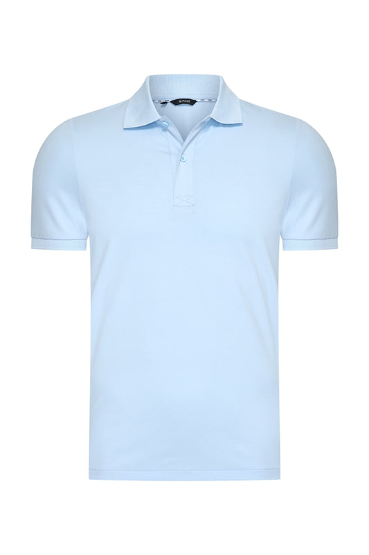 Men Polo Cotton | Light Blue