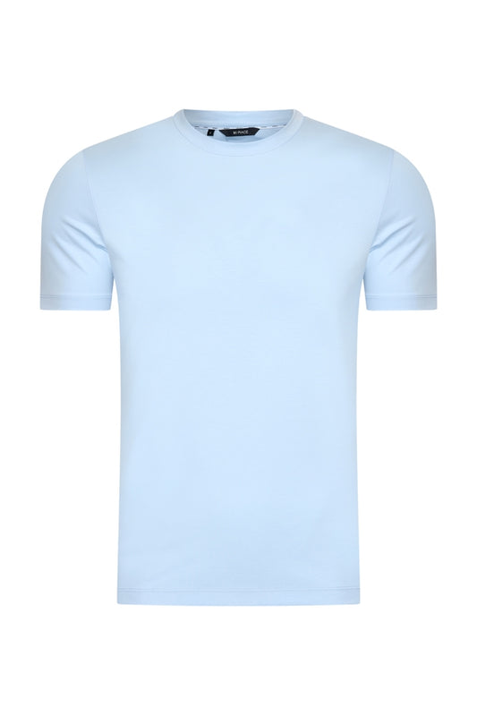 Men Cotton T Shirt | Light Blue