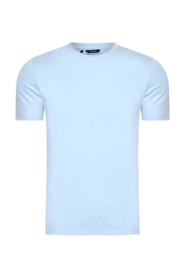 Herren T-Shirt aus Baumwolle | Hellblau
