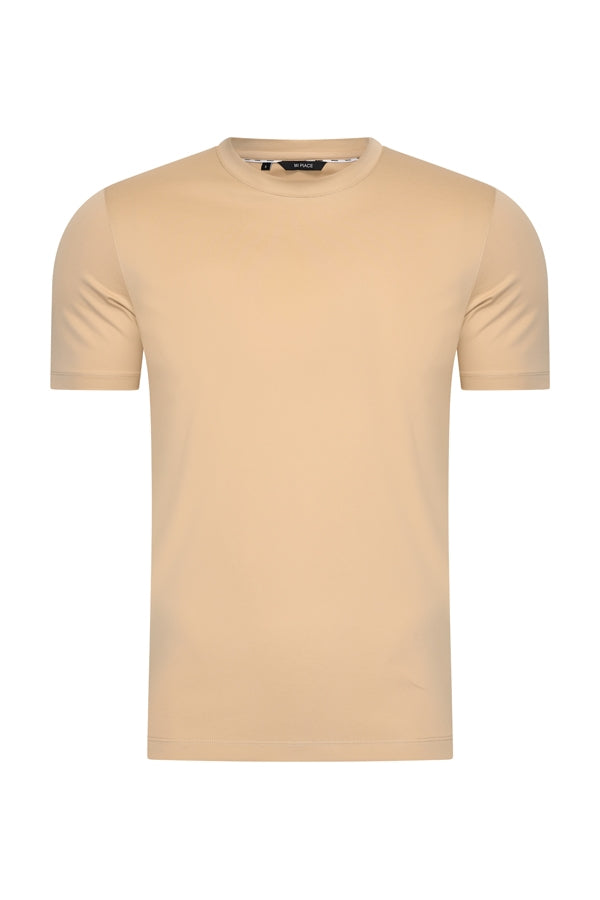 Men Cotton T-Shirt | Beige