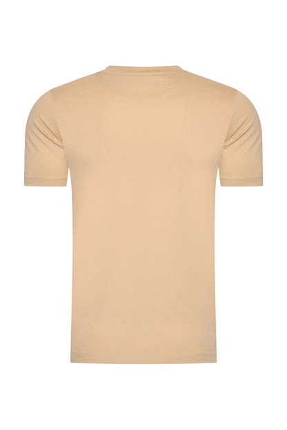 Men Cotton T Shirt | Beige