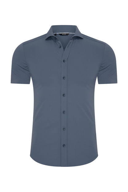 Men Shirt Short Sleeve | Cloud Blue