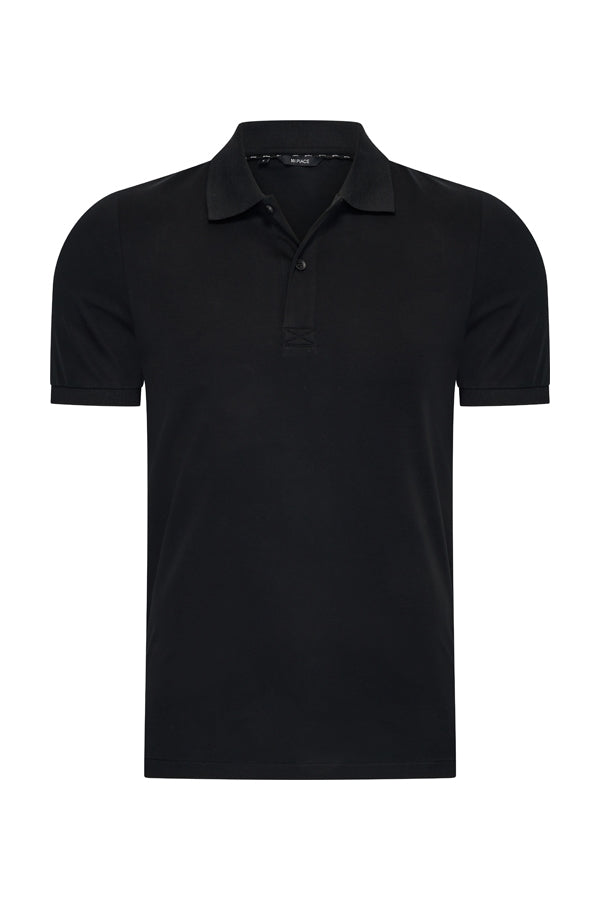 Men Polo Cotton | Black