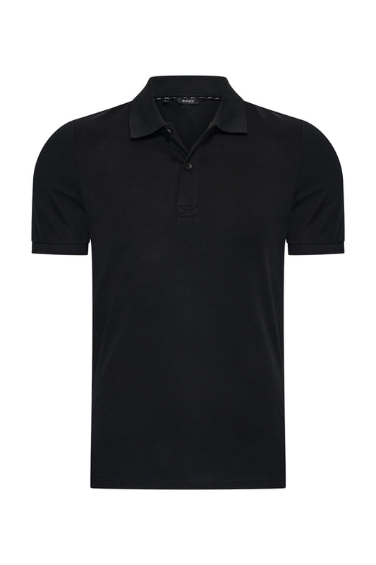 Men Polo Cotton | Black