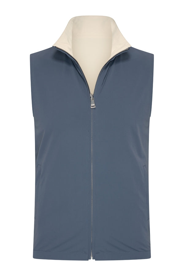 Men Gilet Reversible | Cloud Blue  | Kit