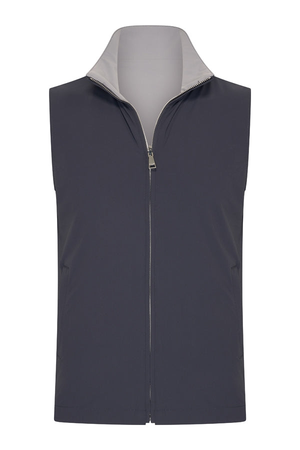 Men Gilet Reversible | D.Grey | Elephant Grey