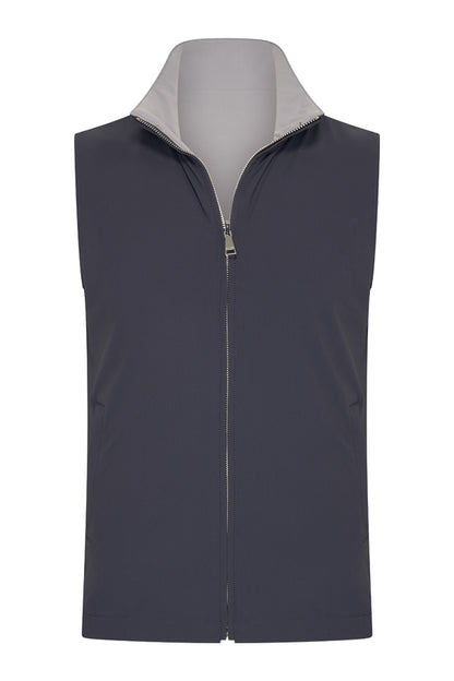 Men Gilet Reversible | D.Grey | Elephant Grey