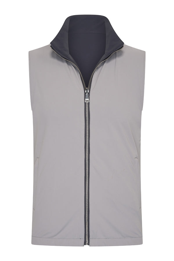 Men Gilet Reversible | D.Grey | Elephant Grey