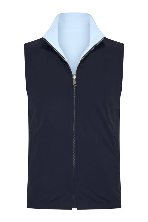 Men Gilet Reversible | D.Blue | L.Blue