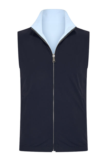 Men Gilet Reversible | D.Blue | L.Blue