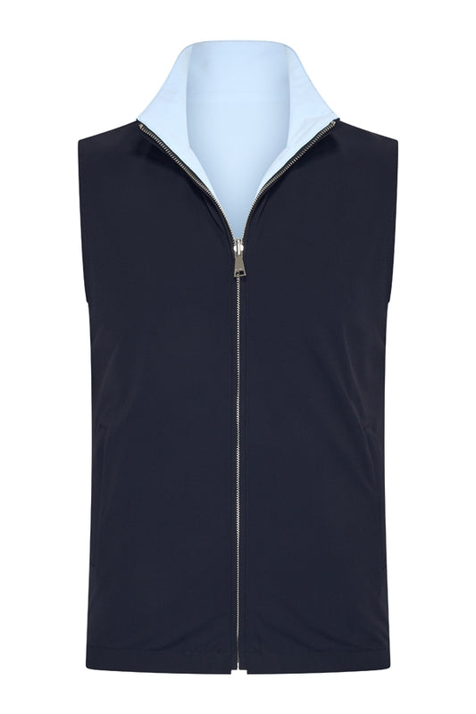 Men Gilet Reversible | D.Blue | L.Blue
