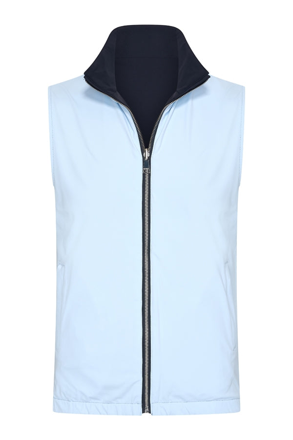 Men Gilet Reversible | D.Blue | L.Blue